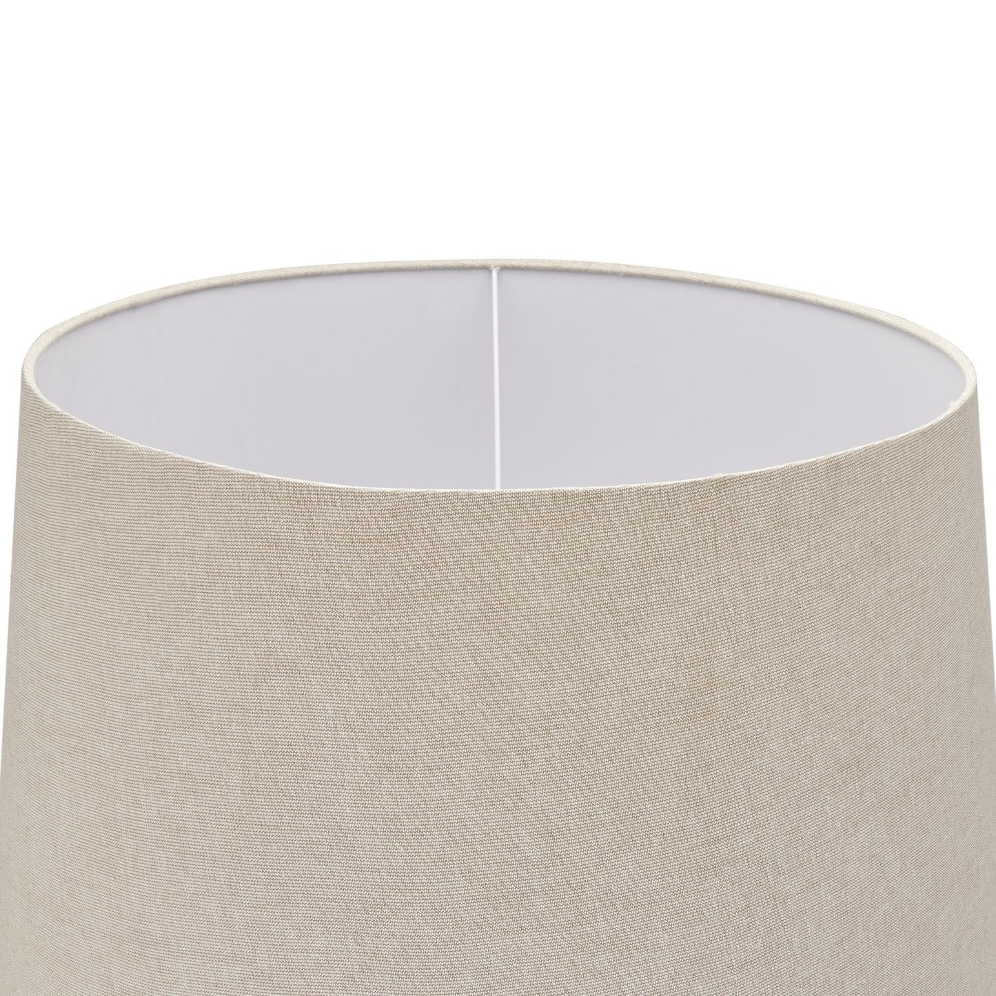 DELANEY GREY DROPLET FLOOR LAMP WITH LINEN SHADE