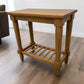 Cotswold Company Solid Melow Oak Sofa Table With Slatted Storage Shelf