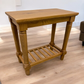 Cotswold Company Solid Melow Oak Sofa Table With Slatted Storage Shelf