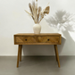 Oak Furnitureland Brushed &Glazed Solid Oak Console Table Parquet Range RRP £389