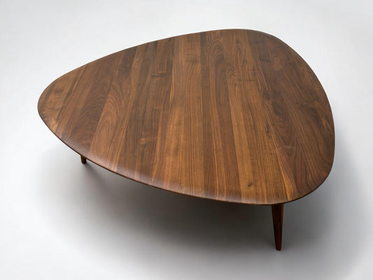 La Redoute Large Retro-Style Coffee Table in Solid Walnut RRP £599