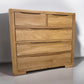 Solid Oak 5 Drawer Chest RRP £769.      (No Veneer, MDF Or Chipboard Used)