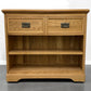 Solid Oak Storage Console Table,Traditionally Crafted with solid oak with no veneer, MDF or Chipboard used. RRP £389