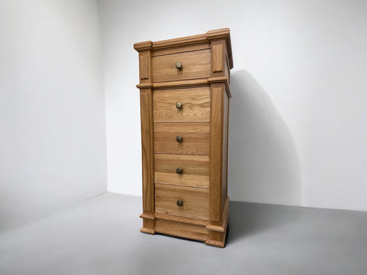 Solid Oak Tallboy w/Dovetail Drawers On Traditional Wooden Runners RRP £579