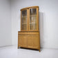 Nathan Furniture Shades Oak Curved 2 Door Display Unit With Light. RRP £2300