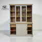 Natural Solid Oak & Painted Large Dresser Henley Range From Oak Furnitureland RRP £1389