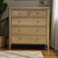Light Natural Solid Oak 5 Drawer Chest, Newton Range From Oak Furnitureland RRP £599