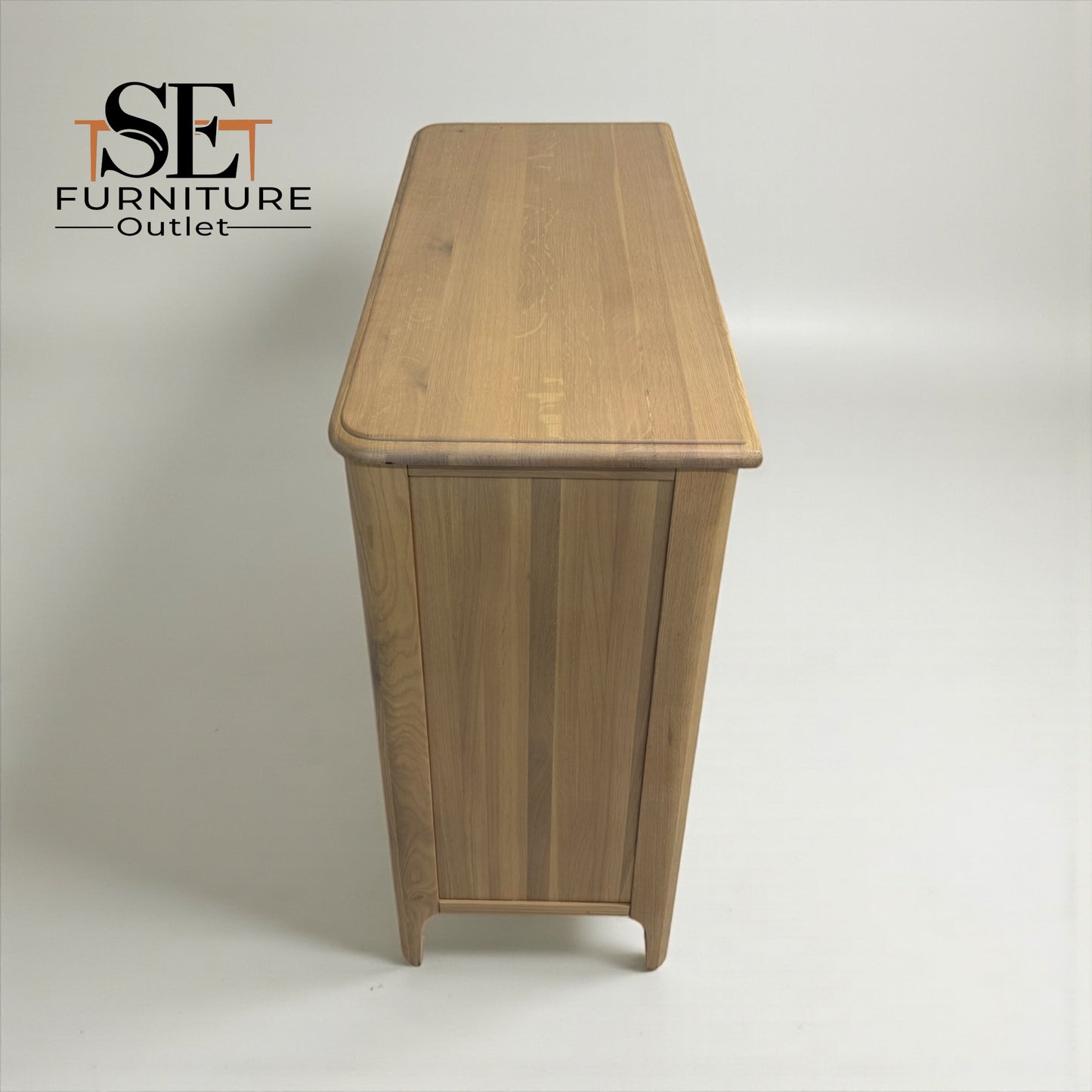 Light Natural Solid Oak 5 Drawer Chest, Newton Range From Oak Furnitureland RRP £599