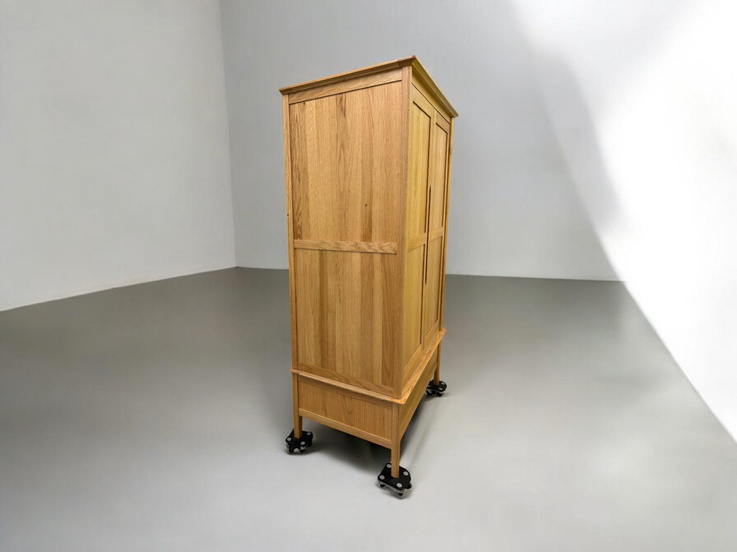 Oak Furnitureland Natural Solid Oak Double Wardrobe Copenhagen Range RRP £879