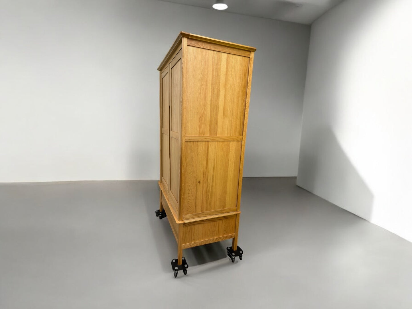 Oak Furnitureland Natural Solid Oak Double Wardrobe Copenhagen Range RRP £879