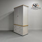 Natural Solid Oak & Painted Double Larder, Henley Range From Oak Furnitureland RRP £1599