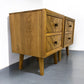 Oak Furnitureland Brushed & Glazed Solid Oak 2 Drawer Bedside Table Parquet RRP £458