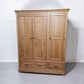 Oak Furnitureland Natural Solid Oak Triple Wardrobe Canterbury Range RRP £1499