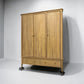 Oak Furnitureland Light Natural Solid Oak Triple Wardrobe Newton Range RRP £1549