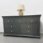 Cotswold Company Solid Wood Frame & Dusky Black Painted 7 Drawer Chest RRP £479