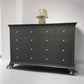 Solid Wood Frame & Dusky Black Painted 10 Drawer  Chest RRP £999