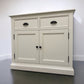 Solid Wood & Warm White Painted Panels 2 Door Sideboard RRP £499