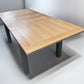 Cotswold Company Oak & Grey Painted 4-6 Seater Extending Dining Table RRP £675