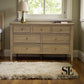 Light Natural Solid Oak 7 Drawer Chest, Newton Range From Oak Furnitureland RRP £679