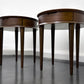 Bentleys Solid Walnut Lamp Tables With Drawer