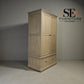 Weathered Oak Double Wardrobe with Glass Mirror & Tie Rack Burleigh Range From Oak Furnitureland RRP £1099