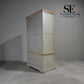 Solid Oak & Grey Painted Kitchen Larder St Ives Range From Oak Furnitureland RRP £1399
