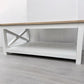 Cotswold Company White Wax Finished Oak Top & Pure White Painted Coffee Table RRP £450