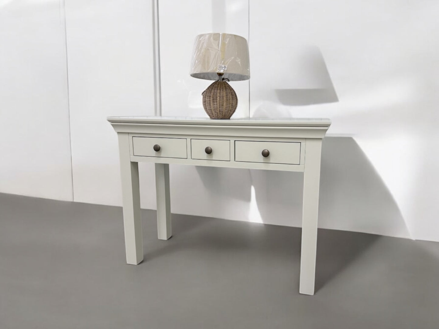 Cotswold Company Solid Wood Frame & Warm White Painted Console Table RRP £399