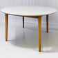 Solid Hardwood White Painted Dining Table RRP £479 (No Veneer, MDF Or Chipboard)