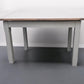 White Wax Finished Oak Top & Grey Painted Extending Dining Table RRP £699