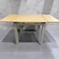 Cotswold Company White Wax Finished Oak Top & Grey Painted 2-4 Extending Dining Table RRP £399