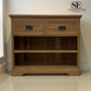 Solid Oak Small Bookcase, Traditionally Crafted with Solid Oak with no Veneer, MDF or Chipboard Used