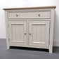 Oak & White Painted Small Sideboard RRP £479 (No Veneer, MDF Or Chipboard Used)