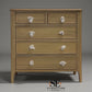 Light Natural Solid Oak 5 Drawer Chest, Newton Range From Oak Furnitureland RRP £599