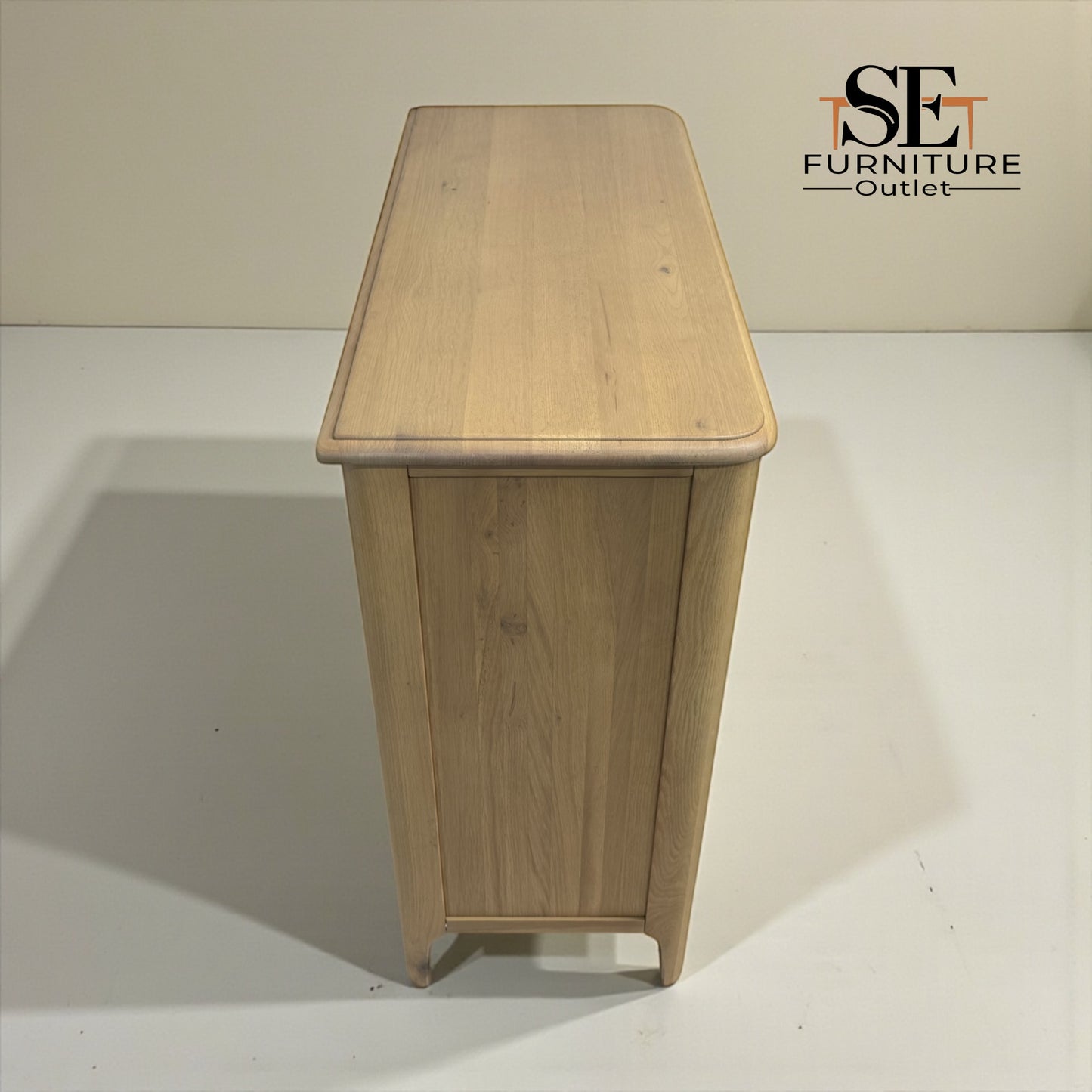 Light Natural Solid Oak 5 Drawer Chest, Newton Range From Oak Furnitureland RRP £599