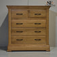 Natural Solid Oak 5 Drawer Chest, Canterbury Range From Oak Furnitureland RRP £599