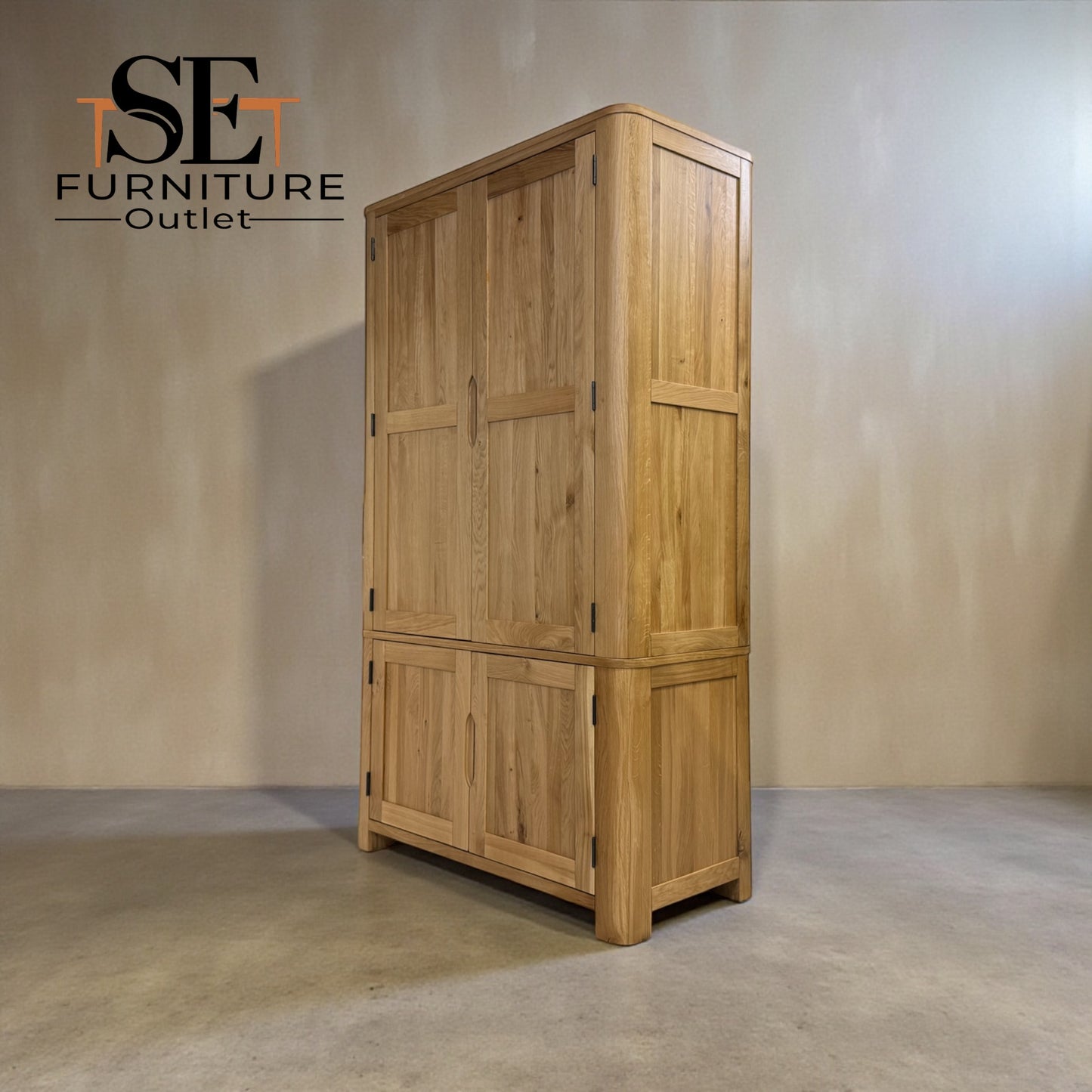 Natural Solid Oak Kitchen Larder Romsey Range From Oak Furnitureland RRP £1399