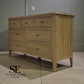 Light Natural Solid Oak 7 Drawer Chest, Newton Range From Oak Furnitureland RRP £679