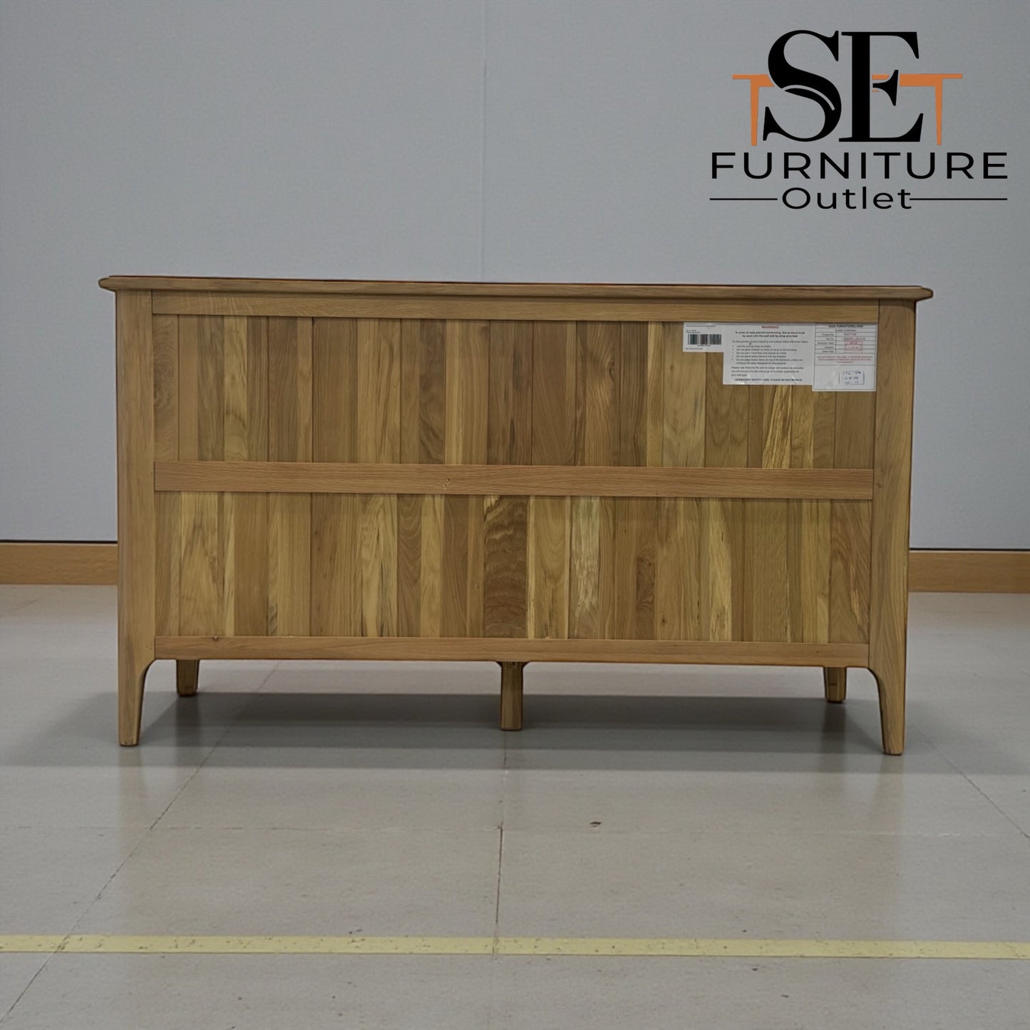 Light Natural Solid Oak 7 Drawer Chest, Newton Range From Oak Furnitureland RRP £679