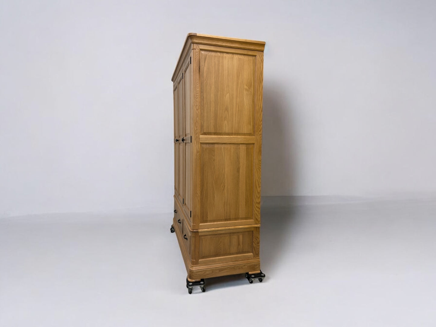 OAK FURNITURELAND NATURAL SOLID OAK TRIPLE WARDROBE CANTERBURY RANGE RRP £1499