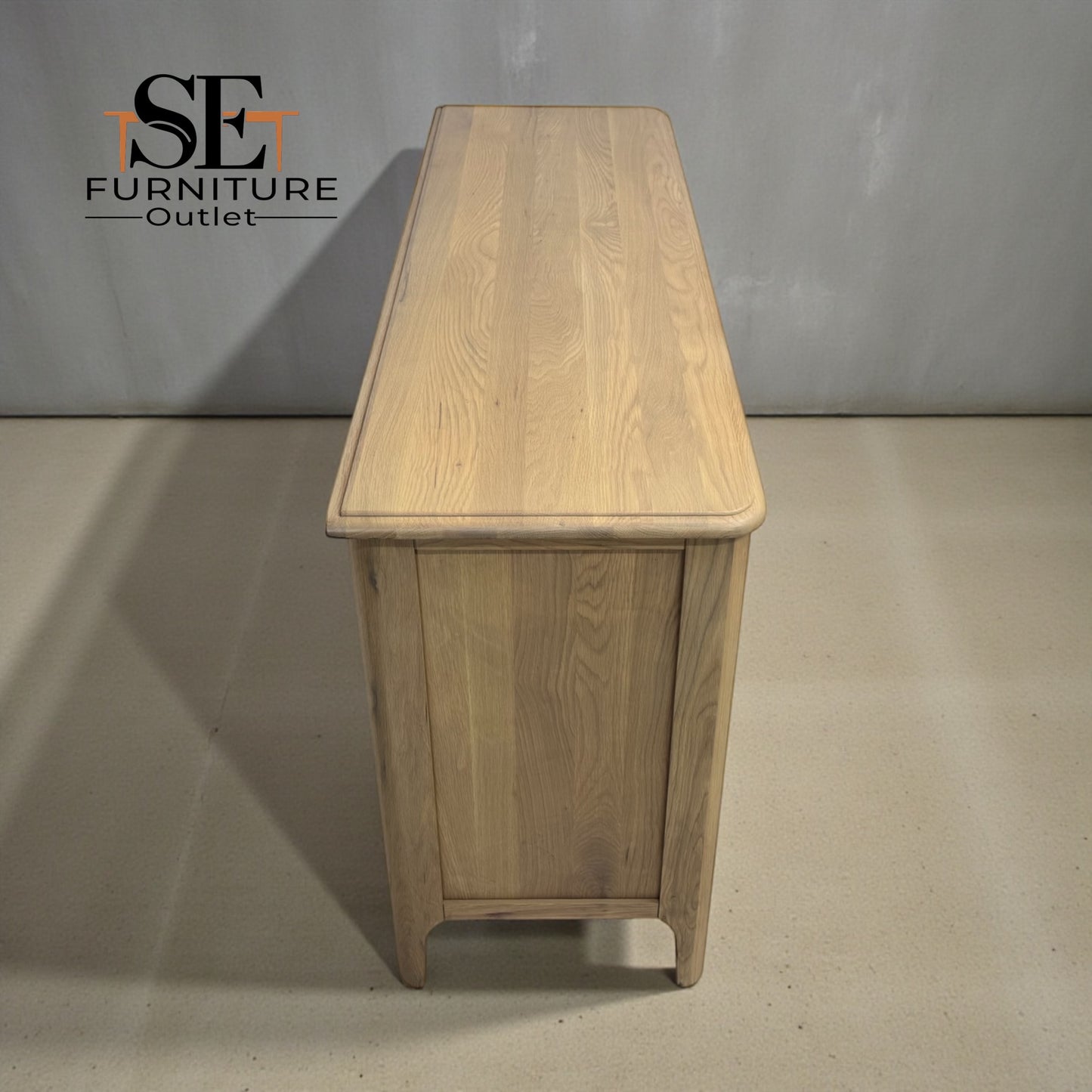 Light Natural Solid Oak 7 Drawer Chest, Newton Range From Oak Furnitureland RRP £679