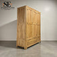 Natural Solid Oak Triple Wardrobe Romsey Range From Oak Furnitureland RRP £1599