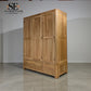Natural Solid Oak Triple Wardrobe Romsey Range From Oak Furnitureland RRP £1599