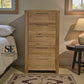 Natural Solid Oak Tallboy Romsey Range From Oak Furnitureland RRP £499