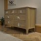 Light Natural Solid Oak 7 Drawer Chest, Newton Range From Oak Furnitureland RRP £679