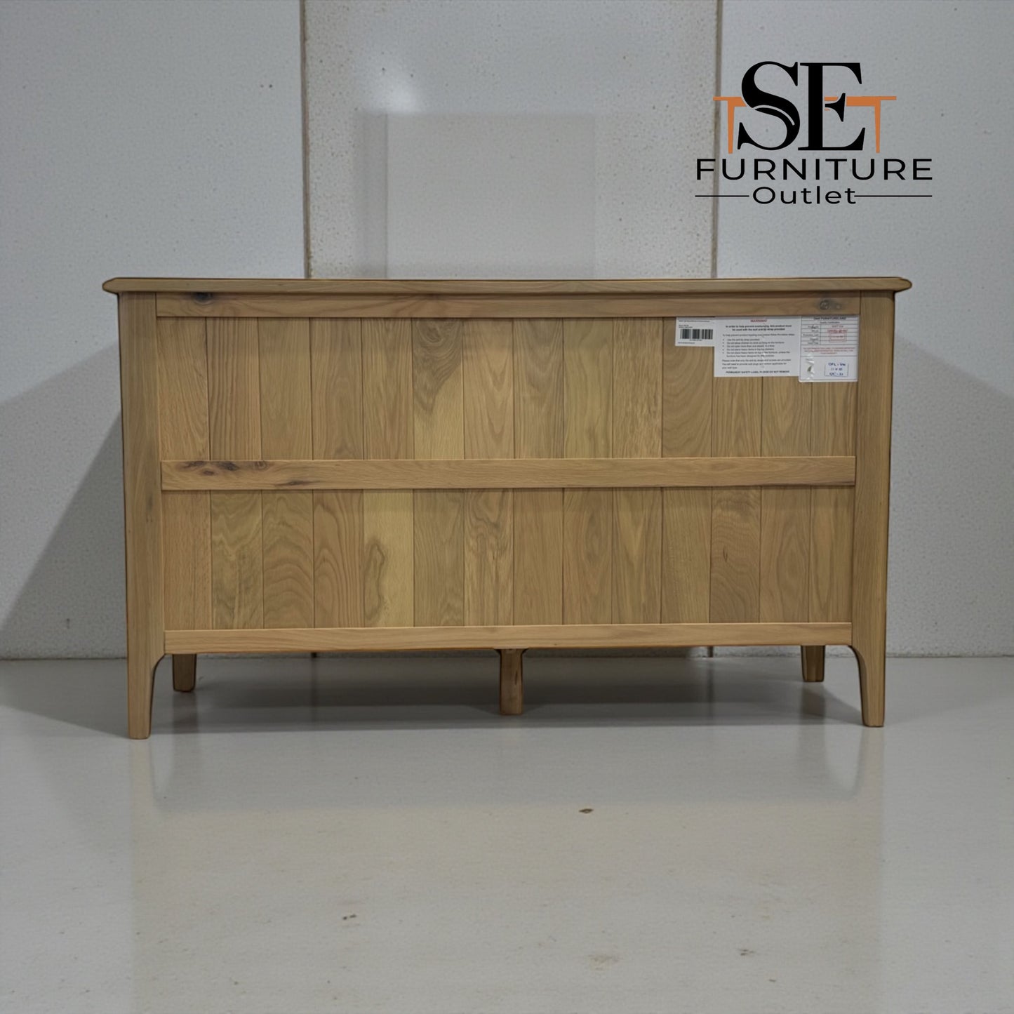 Light Natural Solid Oak 7 Drawer Chest, Newton Range From Oak Furnitureland RRP £679