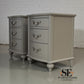 Bentleys Solid Wood & Grey Painted 3 Drawer Bedside Tables RRP £399 each
