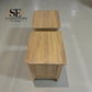 Light Natural Solid Oak 2 Drawer Bedside Tables Newton Range From Oak Furnitureland RRP £498