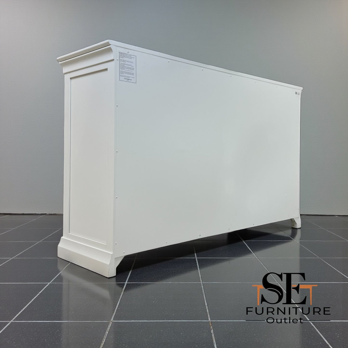 Solid Wood Frame & Warm White Painted 10 Drawer Chest of Drawers, From Cotswold Company RRP £1099