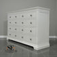 Solid Wood Frame & Warm White Painted 10 Drawer Chest of Drawers, From Cotswold Company RRP £1099